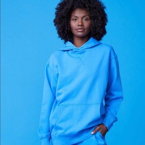 Monrow Cerulean Oversized Hoody size SMALL